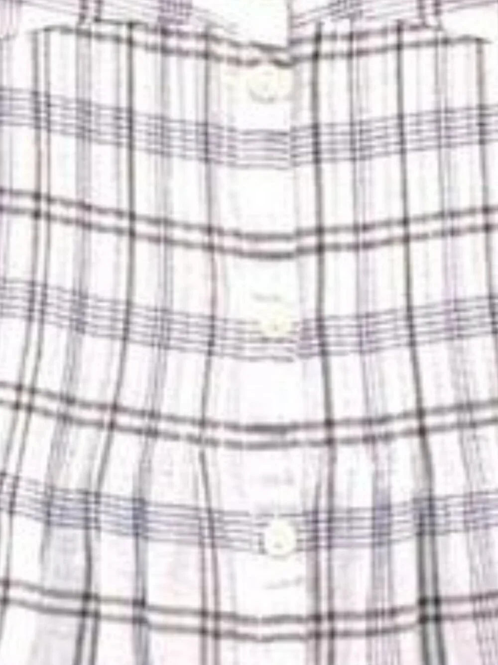Gap Kids Plaid Sleeveless Button Front Top Girls M 8 Lightweight NWT